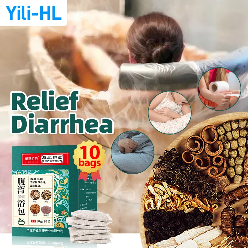 

Diarrhea Treatment Bath Bag Gastritis Bloating Relief Stomach Pain Indigestion Body Dehumidification Detox Care Medicine