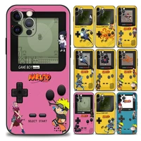 gameboy japanese anime naruto sasuke phone case for iphone apple 11 12 13 pro max 7 8 se xr xs max 5 5s 6 6s plus silicone case