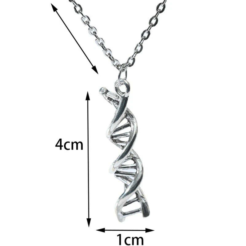 new arrival science jewelry dna necklace biology jewelry molecule necklace accessories for women brand jewelry hot sale free global shipping