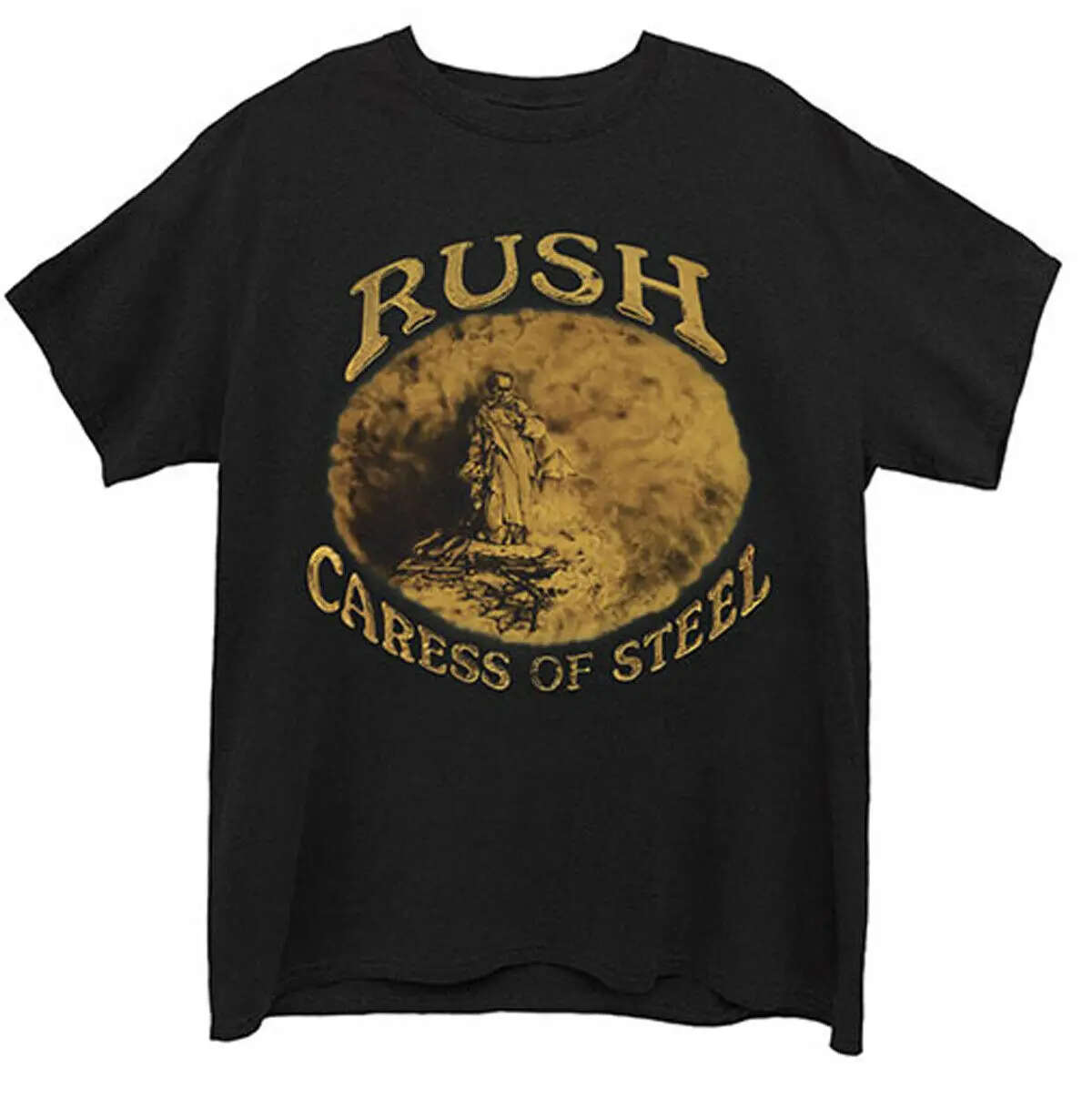 

Rush Caress of Steel Neil Peart Geddy Lee Tee T-Shirt Mens