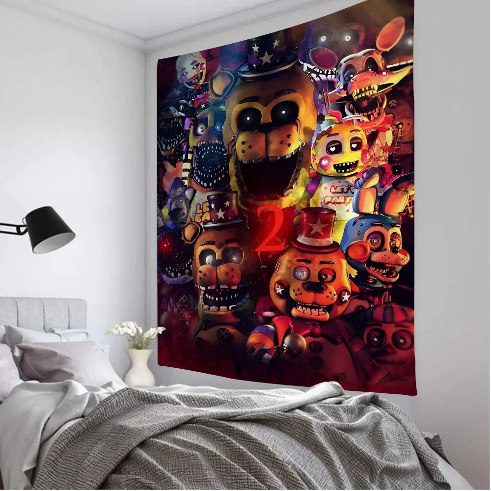 Five-nights-At-Freddys аниме гобелен хиппи цветок настенные ковры Декор в общежитии