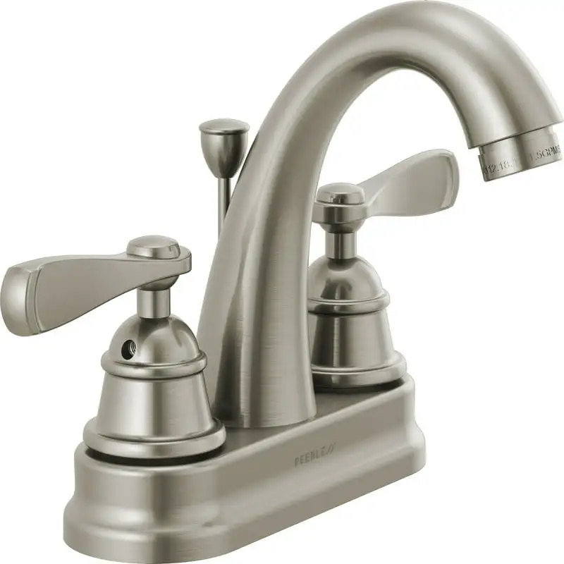 

Two Handle Bathroom Faucet in Brushed Nickel