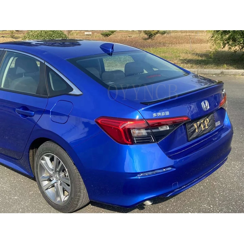 

For Honda Civic 11th Generation 2021 2022 Car High Quality ABS black Spoiler Rear Trunk Lip