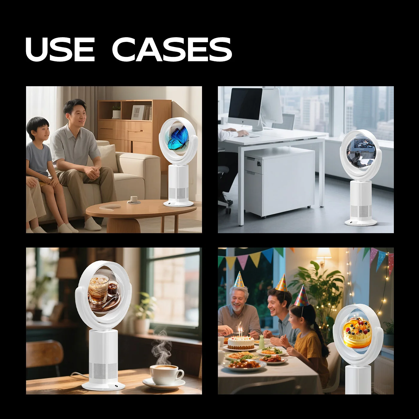 COEUS 20-30 см 3D голограмма безлопастной вентилятор электрическое охлаждение настольная башня интеллектуальная подставка напольная с кондиционером в помещении (art.: 3920d08a3f8ff) - 3920d08a3f8ff