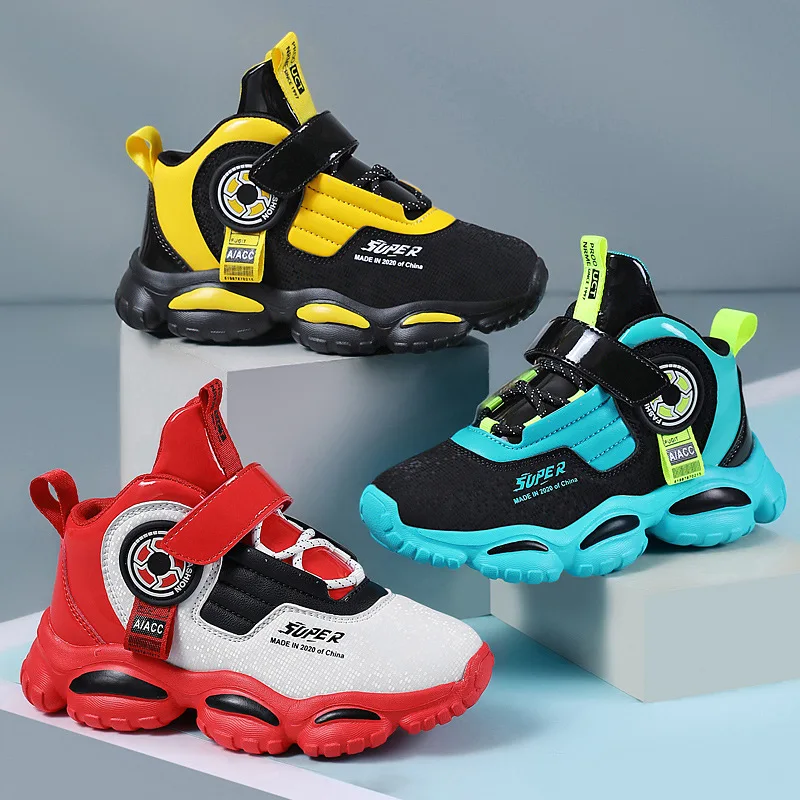 

Children's Winter Sneakers 2021 New Autumn Boy Leather Running Shoes Chinese Children Primary School Students Light Fashion