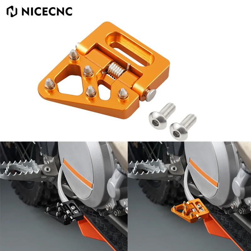 

For KTM 125 200 250 300 350 400 450 500 530 EXC EXCF XC-W XCFW SX SXF XC XCF 2004-2015 Rear Folding Brake Pedal Step Tip Plate