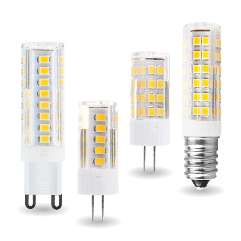 

G9 G4 E14 LED Light Bulb Bi Pin Lamp SMD2835 Spotlight Chandelier Ceiling Light 40W Halogen Equivalent AC220V Non-dimmable