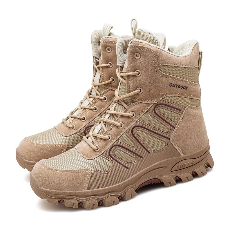 

2023 Men's Special Forces Military Boots Tactical Boots Work Safety Shoes Mountaineering High top Men's Shoes
