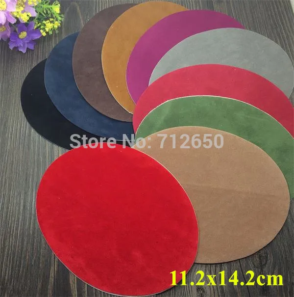 Новое поступление 10 шт. однотонные замшевые нашивки с утюгом на заплатках OTF