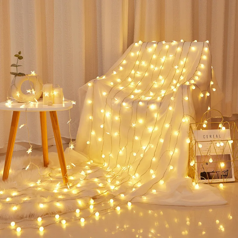 

Birthday Decorative Lights Small Colored Lights Flashing Lights String Lights LED Star Lights with Camping Atmosphere Lights