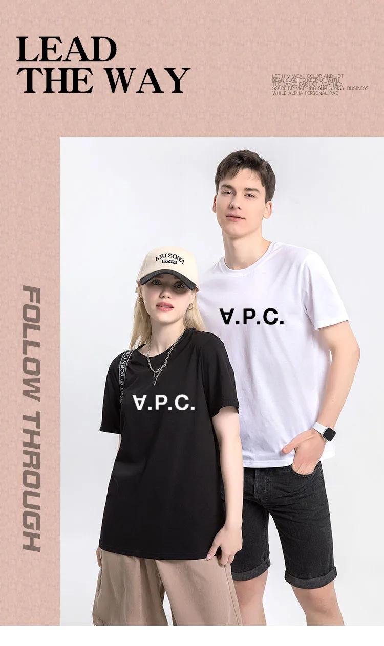 

Топы с принтом APC в стиле Харадзюку, Мужская футболка для спортзала, летняя Однотонная футболка большого размера с коротким рукавом, женская модная уличная одежда для пар