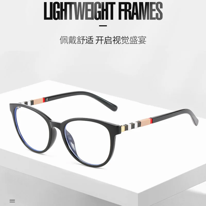 

MIZHO 2023 High Quality Fashion Women Cat Eye Glasses Frames Fashion Brown Computer Eyewear Trending Styles Optical