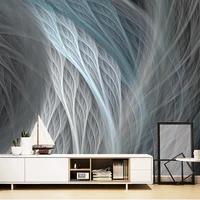 custom mural wallpaper nordic style modern 3d abstract line feather decoration background wall decor living room papel de parede