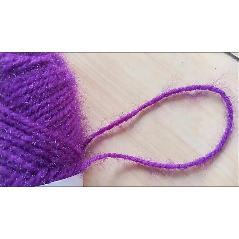 Беличья шерсть средней толщины Длинная шерстяная яркая шелковая нить ручная