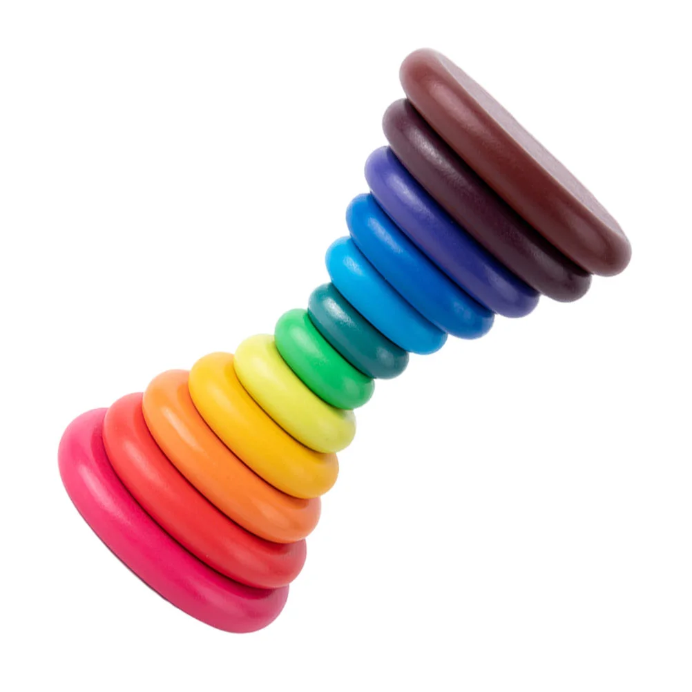 

Stacking Sorting Block Puzzle Blockstoy Stone Wood Building Color Game Montessori Educationalwooden Cobblestone Stacked