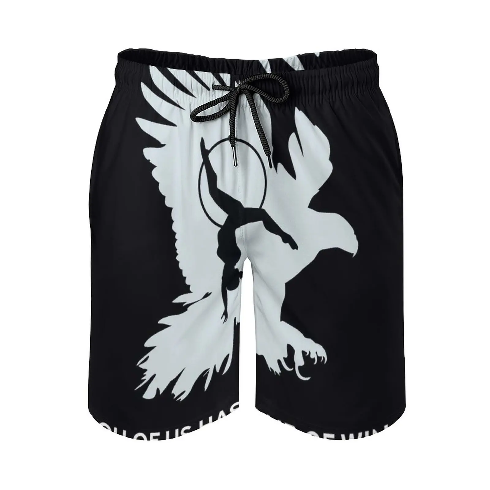 

Fly With Your Aerial Hoop Men'S Beach Shorts 3D Printing Loose Surf Board Shorts Beachwear Aerialhoop Lyra Aeriallyra Hoop