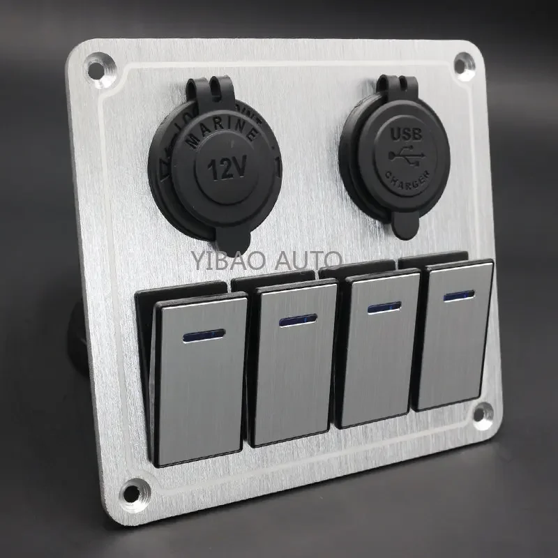 Металлический с USB-портом для автомобиля морского грузовика кемпера лодки