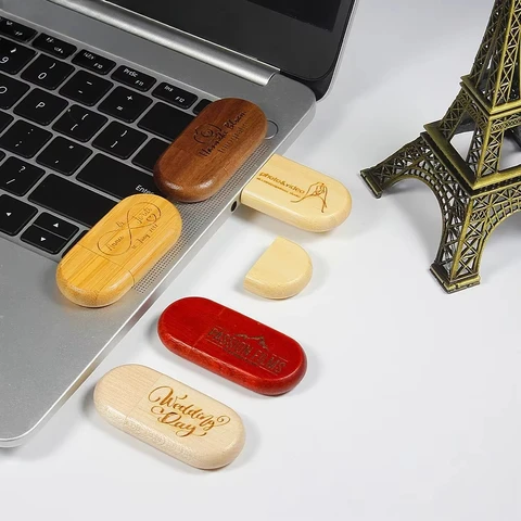 JASTER Деревянные флэш-накопители USB 3.0 128 ГБ Высокоскоростной флэш-накопитель 32 ГБ Бесплатный индивидуальный логотип Память 16 ГБ 8 ГБ подарок U-диск