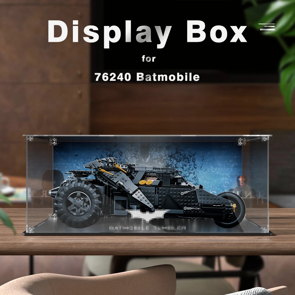 Акриловая витрина для лего кирпича 76240 Бэтмен Бэтмобиль стакан пылезащитный