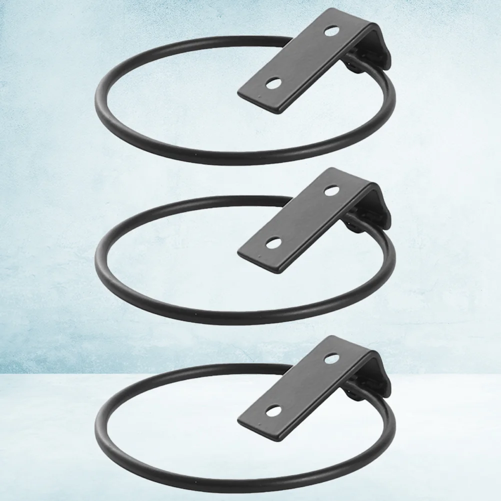 

3 Pcs Hanging Wall Planters Pot Rings Flower Holder Outdoor Pots Bracket Hooks Basket