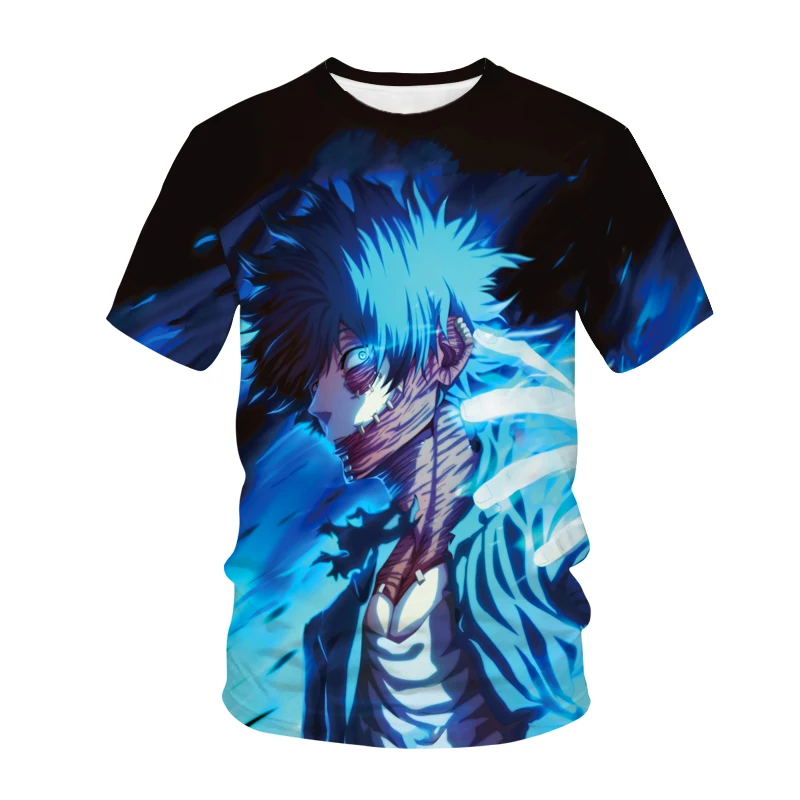 Кавайная футболка My Hero моя геройская академия модная в стиле Харадзюку для