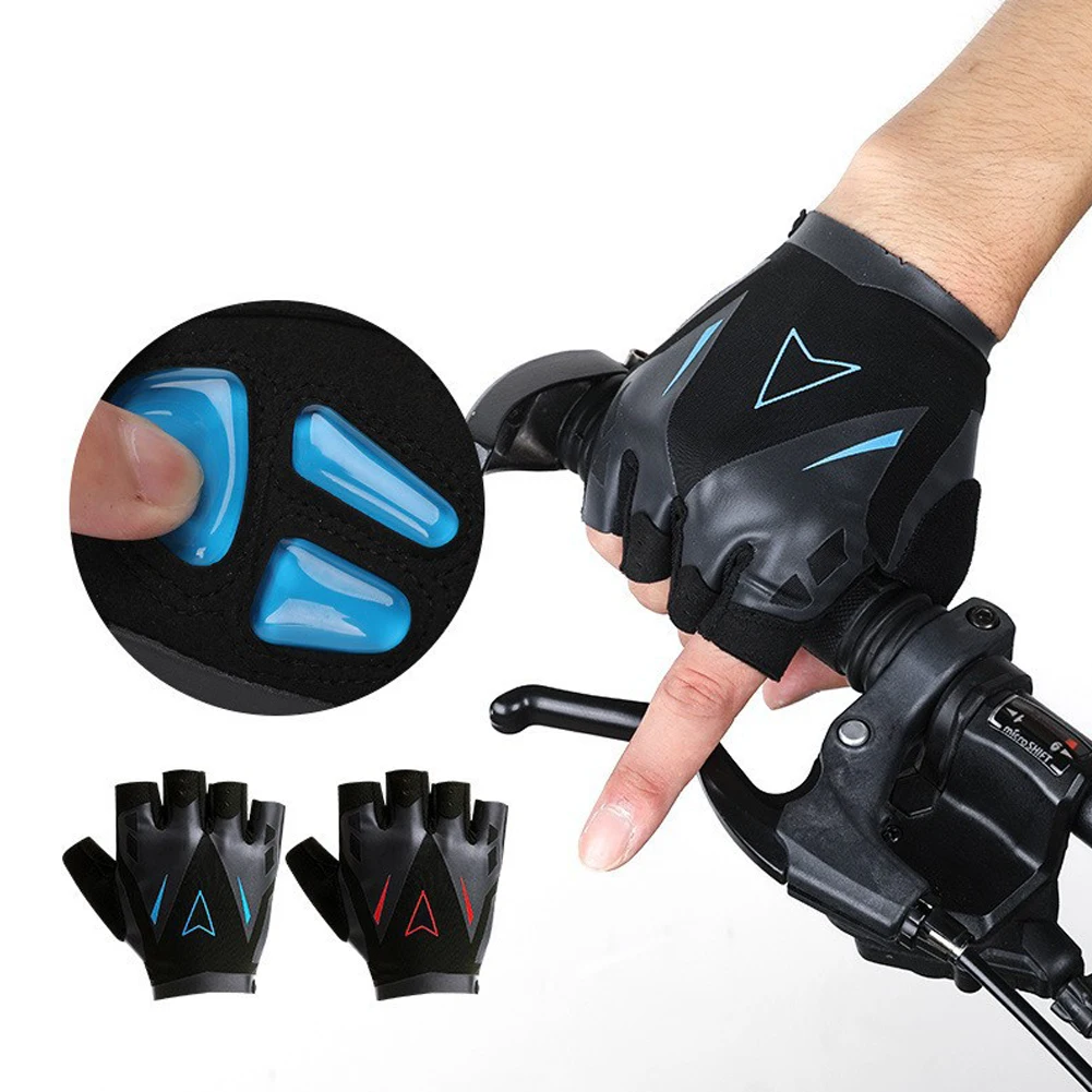 

Half Finger Gloves Gym Fitness Anti-Slip Women Men Gel Pad Gloves Guantes Gym Cycling Fingerless Gloves Bicycle Accessories