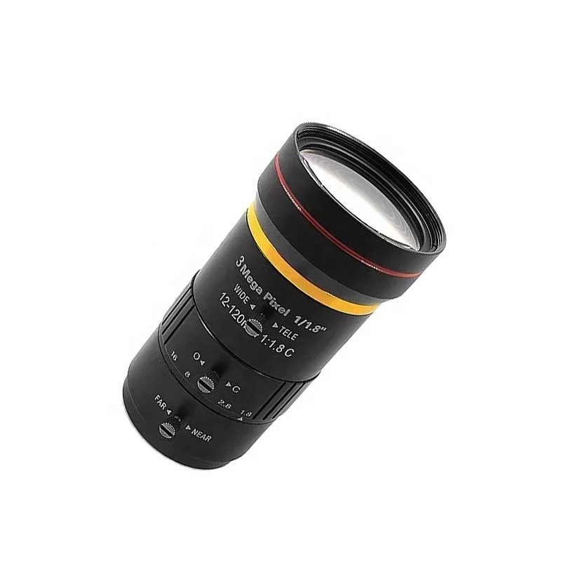 

12-120mm 3MP Manual Iris Varifocal CS Mount Parts OEM Vision Industrial Accessories Lenses CCTV Camera Lens