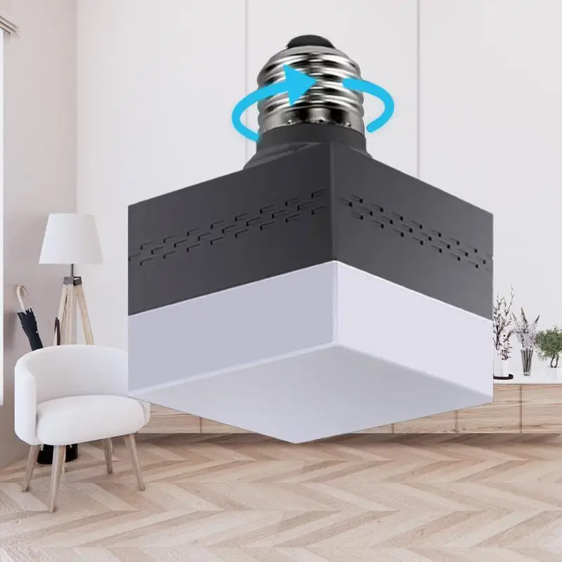 

Светодиодная лампа E27, вращающаяся квадратная Светодиодная лампа 220 В, светильник сберегающая лампа высокой яркости для освещения, лампочка