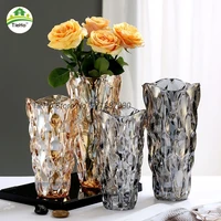 bohemian style glass vase crystal vases for floral arrangement home garden living room bathroom kitchen tabletop decor