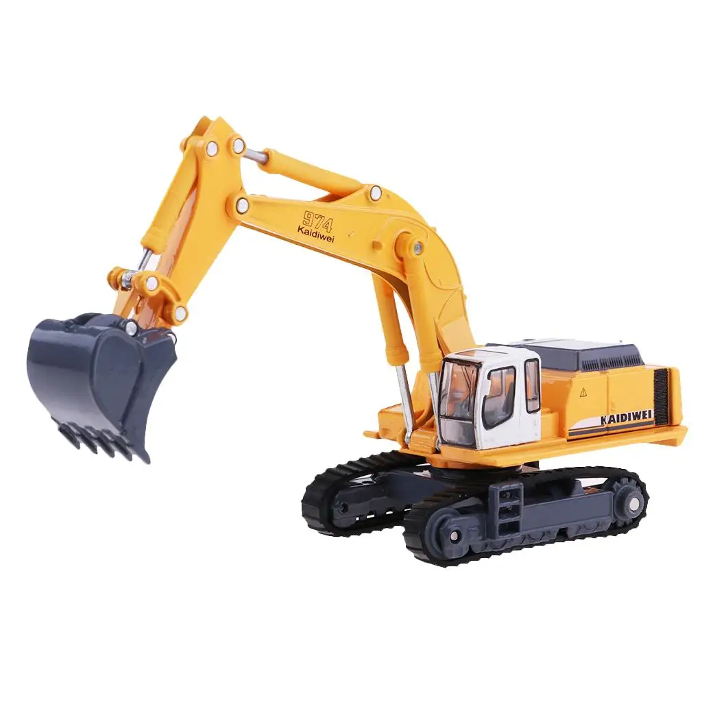 

1/87 Scale Diecast Alloy Engineering Excavator Vehicle Model Digger Toy Kids