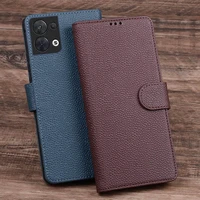 hot sales luxury genuine real leather wallet phone cases for oppo reno reno8 pro plus phone bag card slot pocket