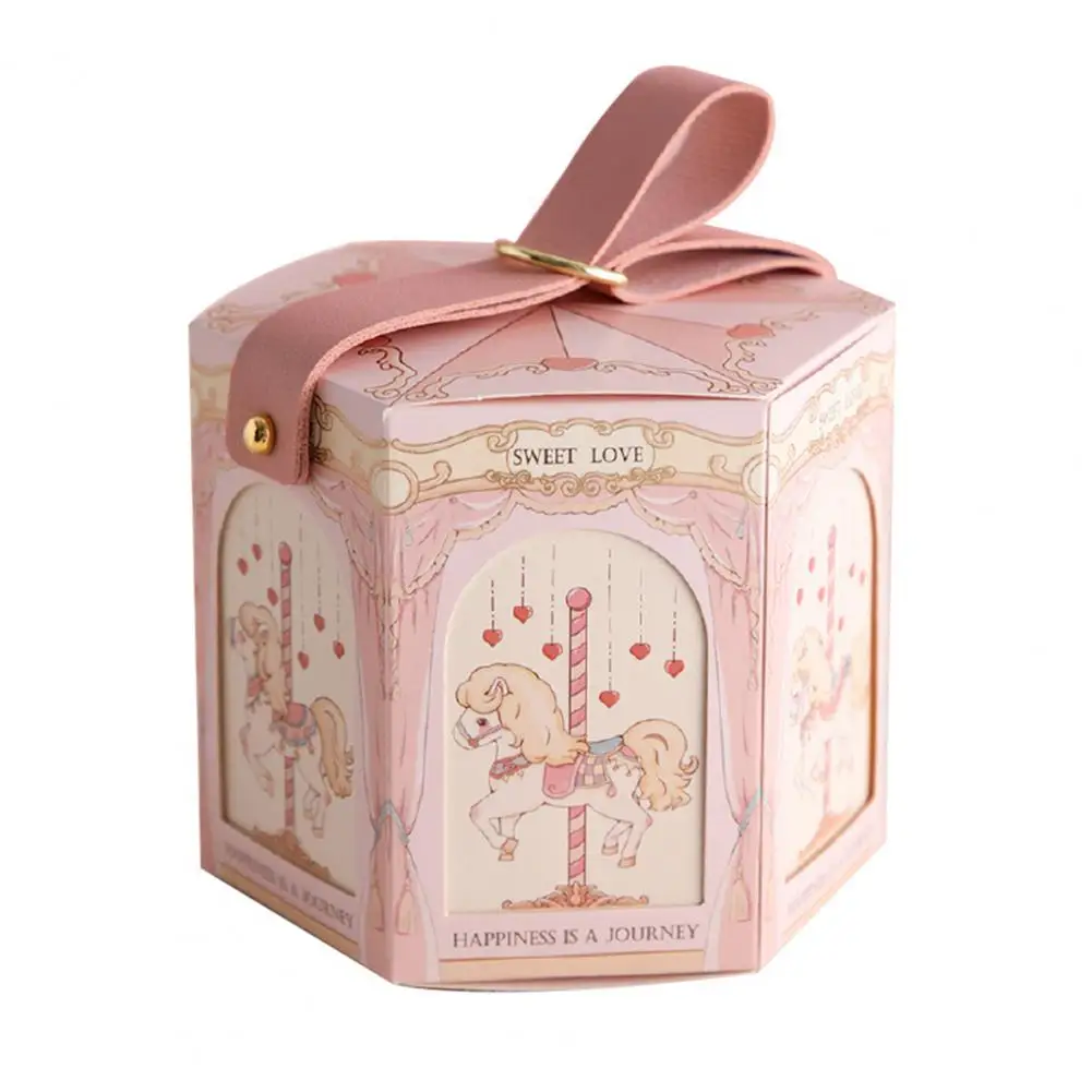 

Attractive Candy Holder Lovely Cute Lovely Gift Bag Candy Box Hexagonal Wedding Candy Box for Wedding