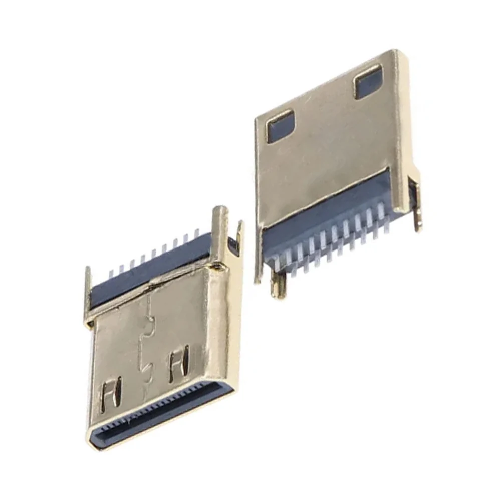 500 шт. позолоченные мини-кусачки для передачи данных HDMI 19P