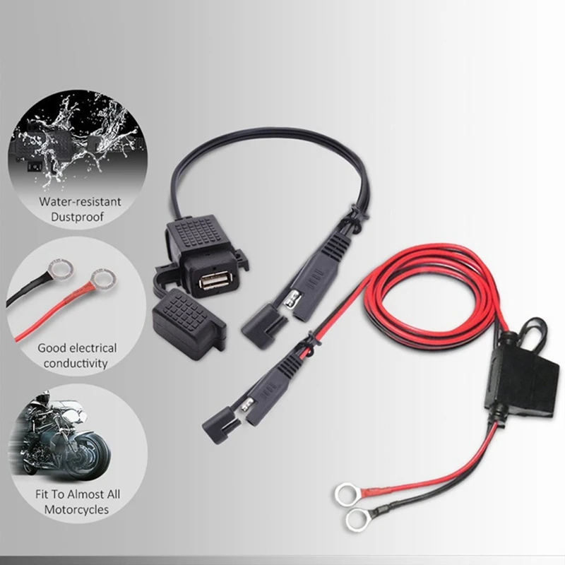 USB-зарядное устройство для мотоцикла 3 1 А