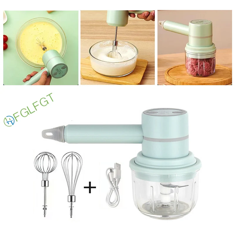

Wireless Electric Egg Beater Household Mini Automatic Cream Dispenser Hand Held Charging Mixer for Cake Baking Milk Frother