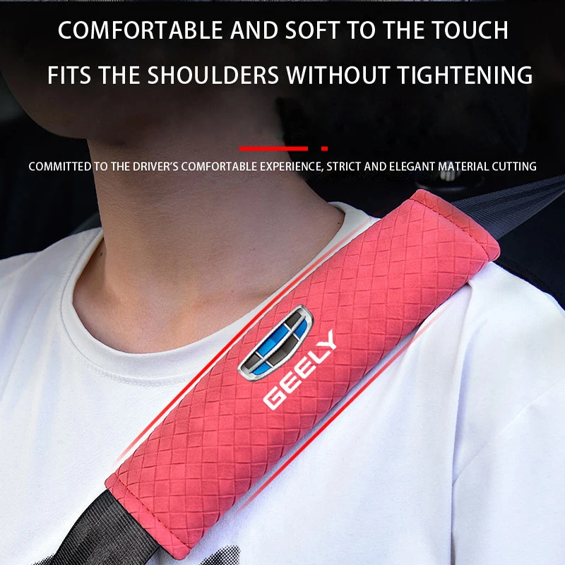 

Car Adjustable Plush Seat Belt Shoulder Pad Interior Supplies For Geely C 2021 GX3 Emgrand EC7 EC8 X7 CK LC Panda Atlas Azkarra