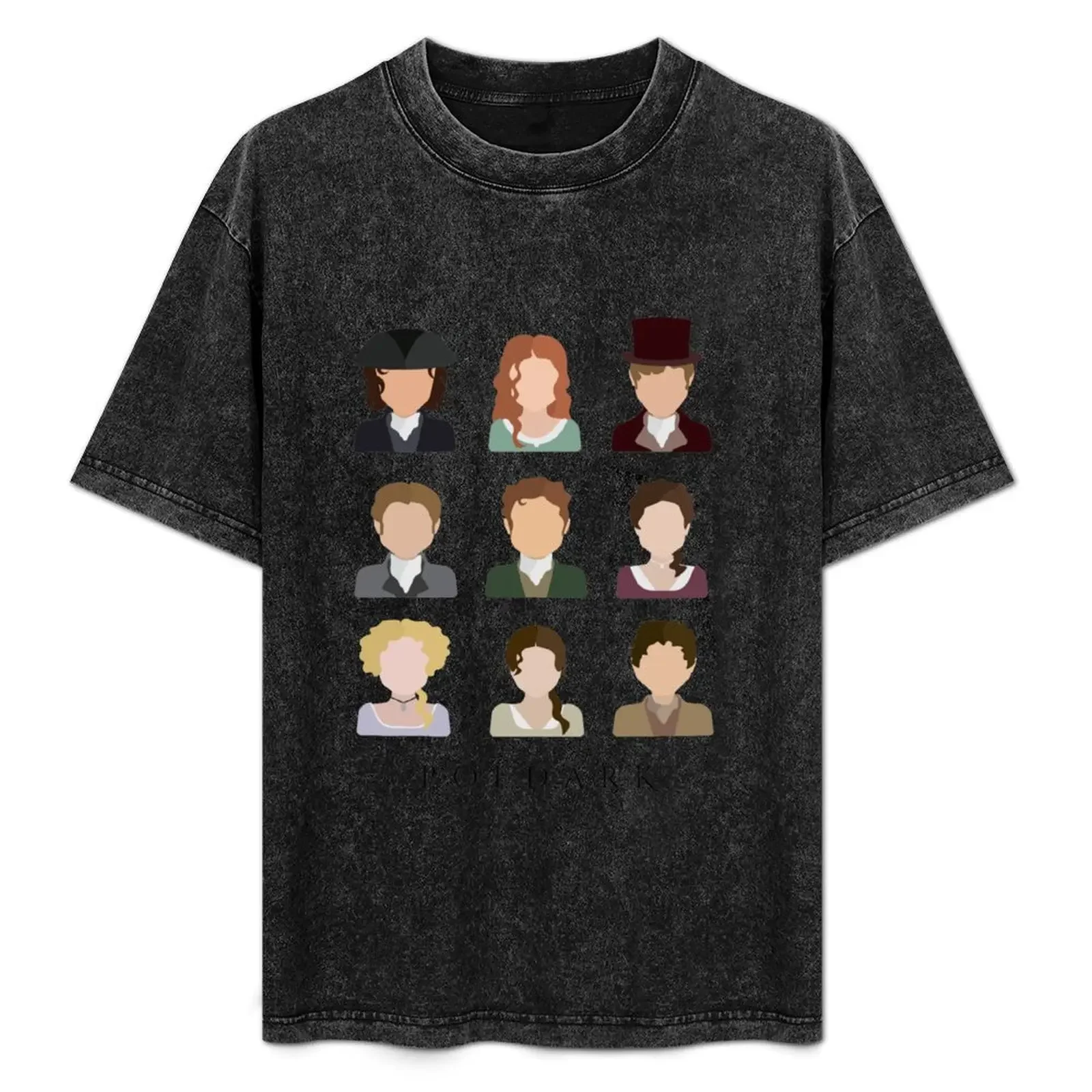 Футболка Poldark с изображением персонажей Мужская футболка спортивная одежда для