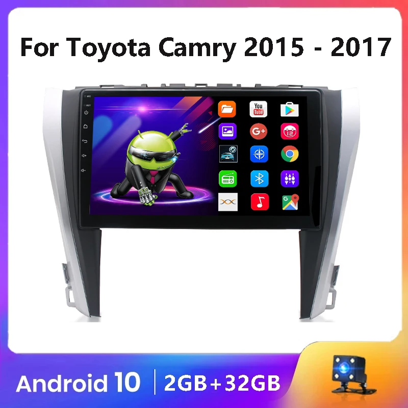 

2.5D Android 10.1 Car Radio Multimedia Video Player For Toyota Camry 2015 - 2017 Navigation Stereo GPS Navigation 2 Din DVD