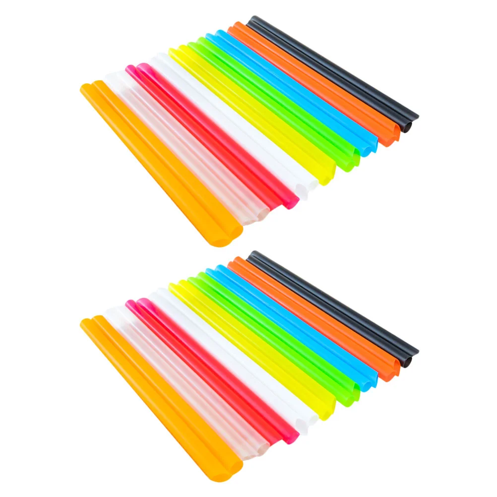 

300 Pcs Party Bamboos Straws Bubble Tea Straw Party Straw Tumbler Straws Milk Tea Straw Bendable Mug Straws