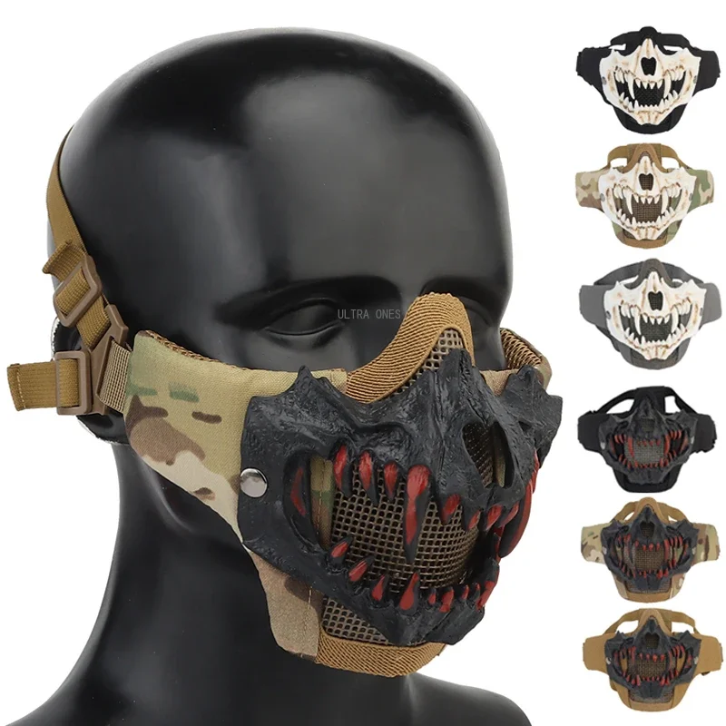 Маски для страйкбола тактический пейнтбол CS половина лица низкоуглеродистая