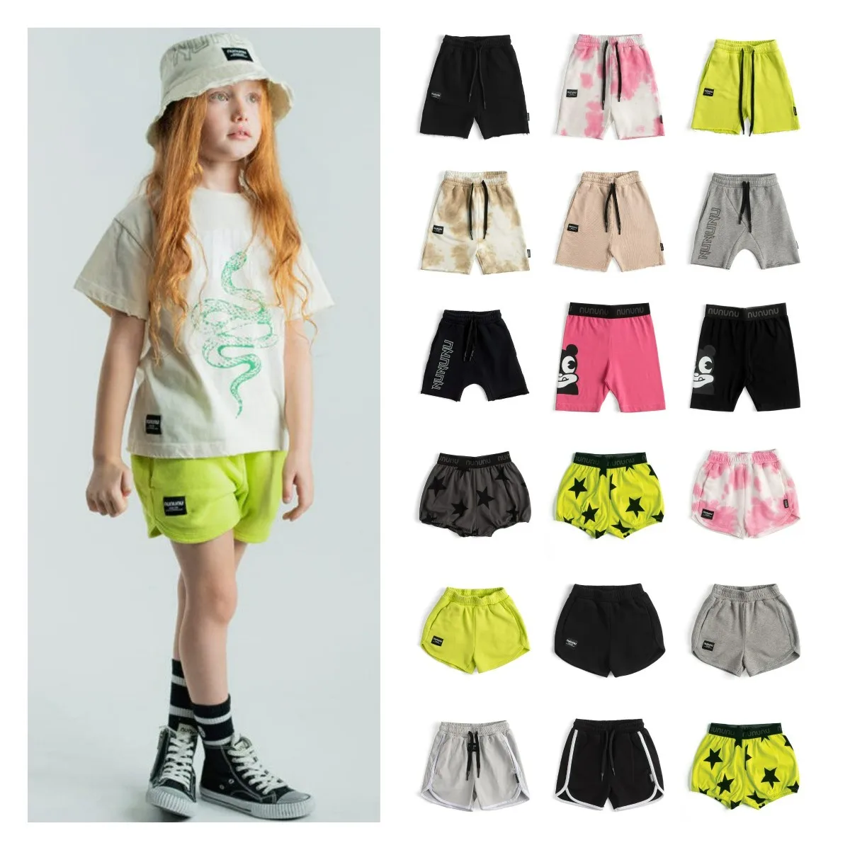 

Летние шорты NU2023, Детские повседневные спортивные брюки в стиле ретро с алфавитом