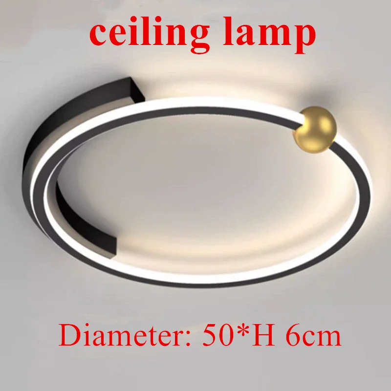 

HomeLover кольцовая светодиодная люстра черная золотая