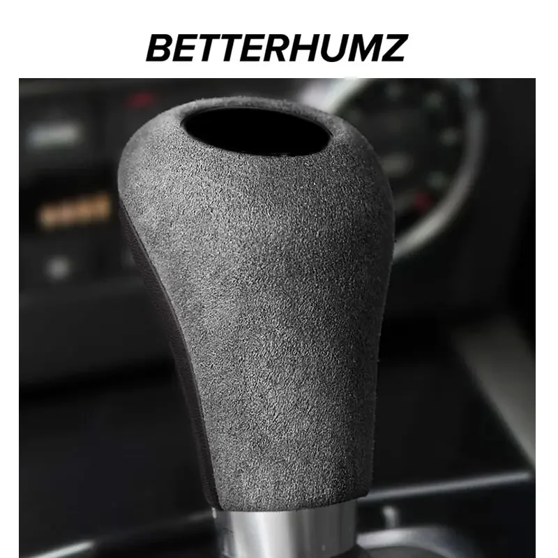 Фото Для Mercedes Benz W169 W203 W204 W211 W212 Class G GLS из алькантары, обертка, ручка переключения передач, накладка, автомобильный аксессуар для салона №1