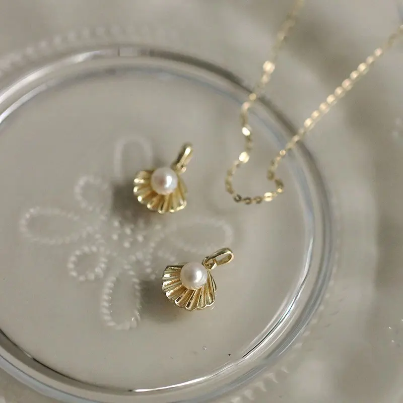 Цепочка с подвеской из серебра 100% пробы 14 к позолоченная |