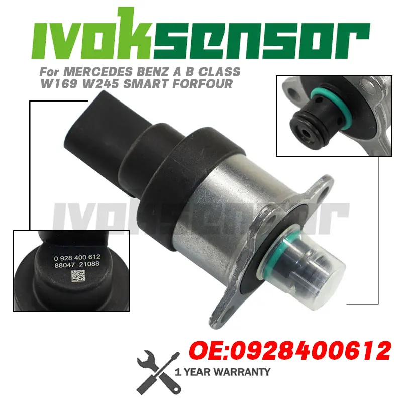 

0928400612 0928400609 Регулирующий клапан топливной системы Common Rail для MERCEDES BENZ A B CLASS W169 W245 SMART FORFOUR