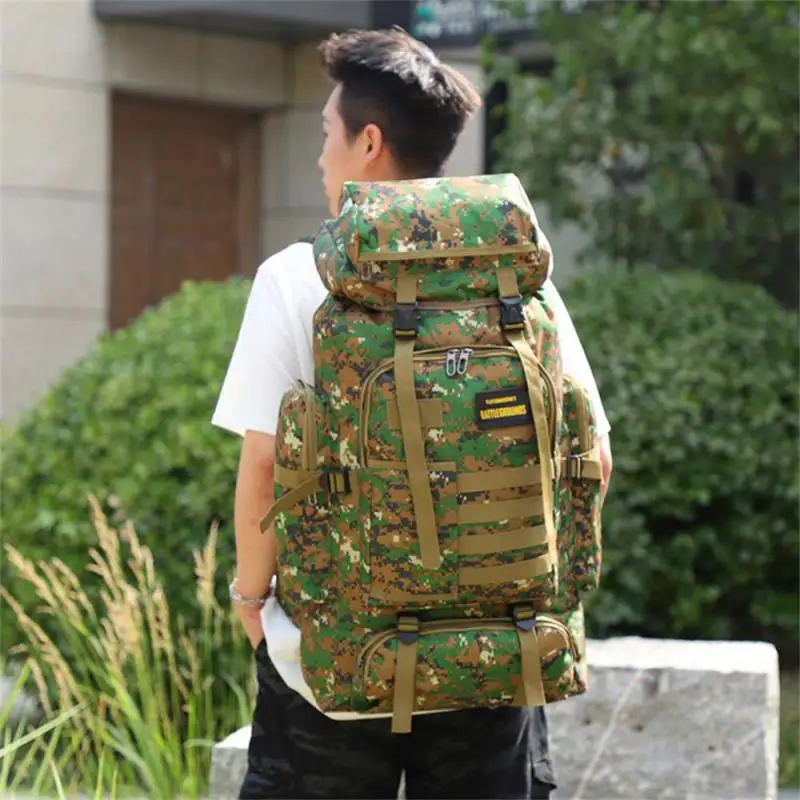 

80L Military Rucksacks Molle EDC Oxford Cloth Waterproof Trekking Hunting Bag Backpack Camo Tactical Climbing Bag