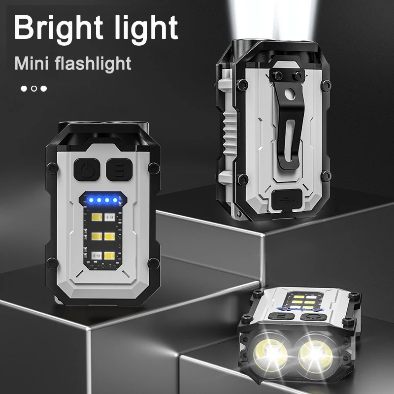 

Многофункциональный мини-светодиодный фонарик, портативный фонарик с магнитной планкой, внешний фонарь для кемпинга и рыбалки