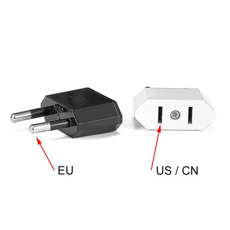 

American China To EU Europe Travel Power Adapter 2 pin US To EU Plug Adapter
