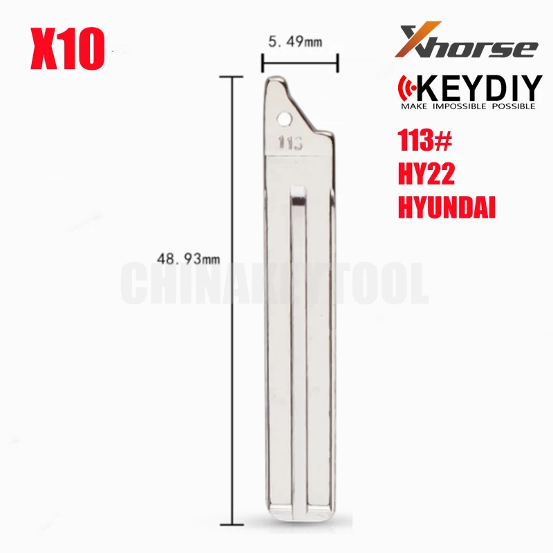 

113# Remotes Flip Blade For TOY40 Toy48FH IX35 Verna For 2016 - 2018 Toyota Flip Key Blade