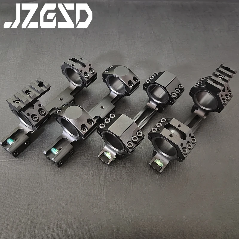 

Tactical 11mm 3/8" Dovetail Airgun Riflescope Rings Hunting 1 Inch 25.4mm 30mm Offset Scope Mount Rail with Bubble Level Mount